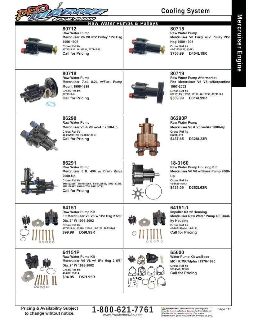 Pro Marine USA Inboard and Sterndrive Parts Catalog Weekly Ad January 1 - December 31, 2026