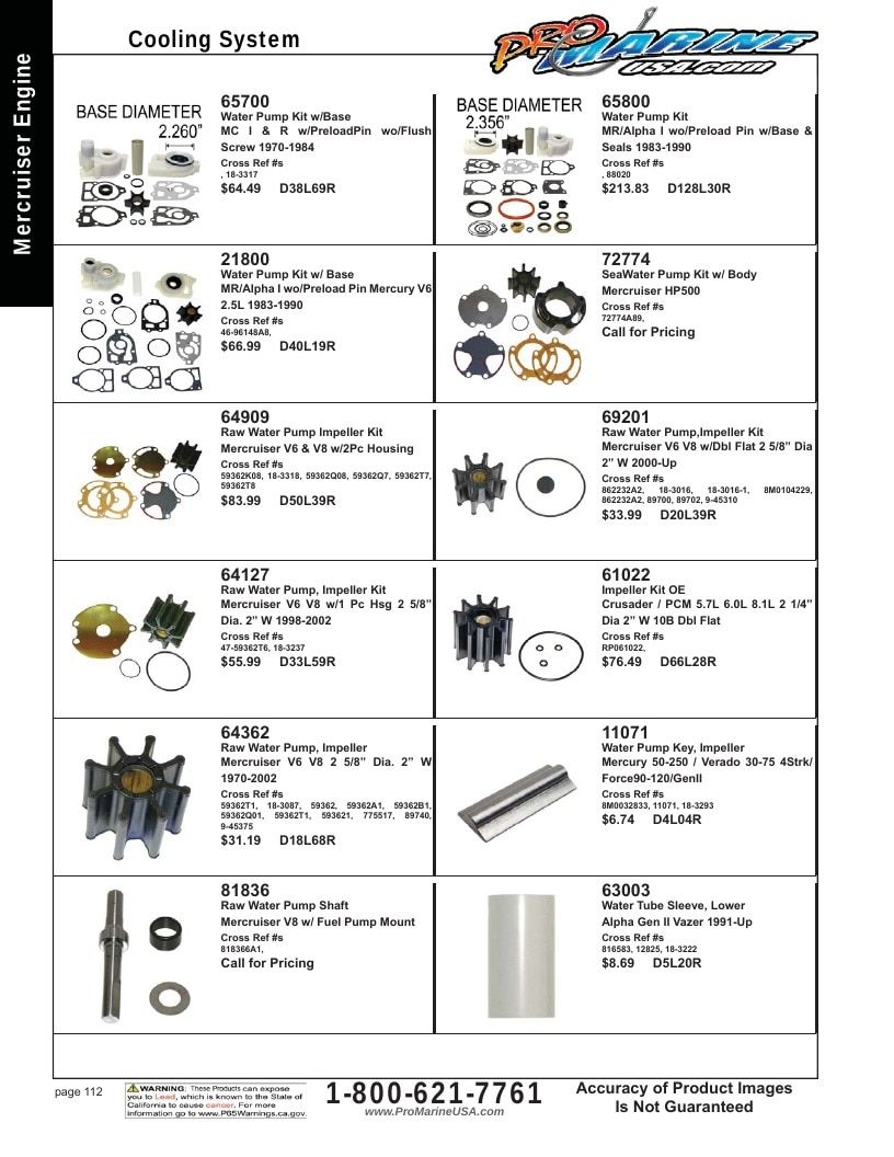 Pro Marine USA Inboard and Sterndrive Parts Catalog Weekly Ad January 1 - December 31, 2026