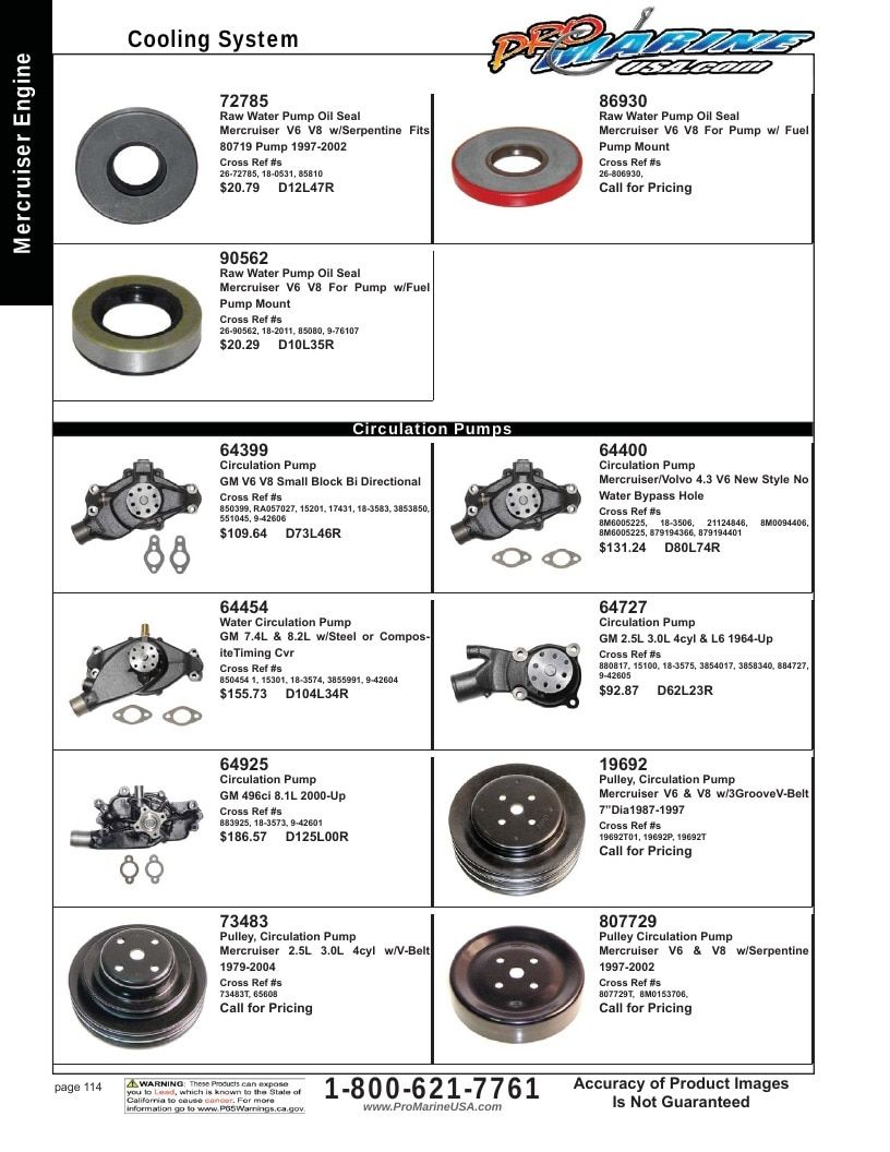 Pro Marine USA Inboard and Sterndrive Parts Catalog Weekly Ad January 1 - December 31, 2026