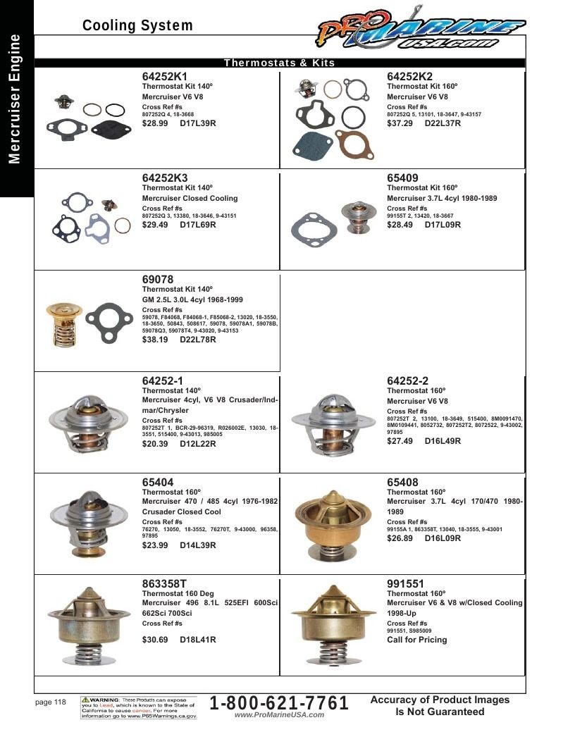 Pro Marine USA Inboard and Sterndrive Parts Catalog Weekly Ad January 1 - December 31, 2026