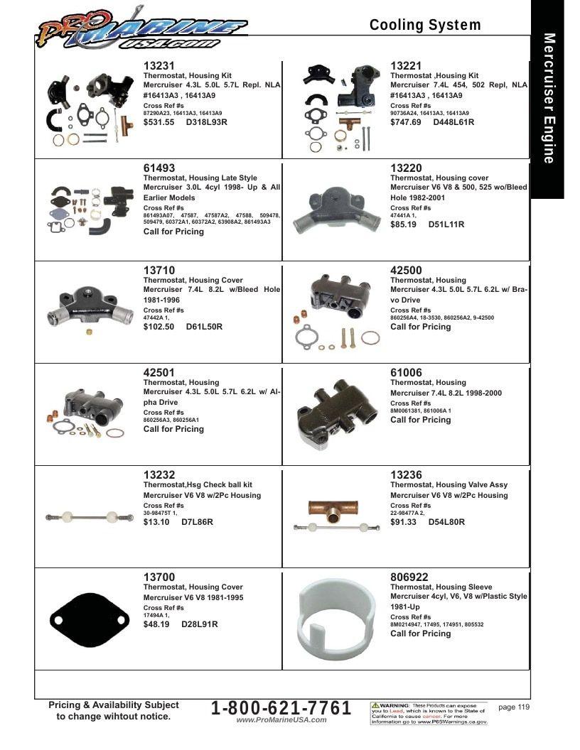 Pro Marine USA Inboard and Sterndrive Parts Catalog Weekly Ad January 1 - December 31, 2026