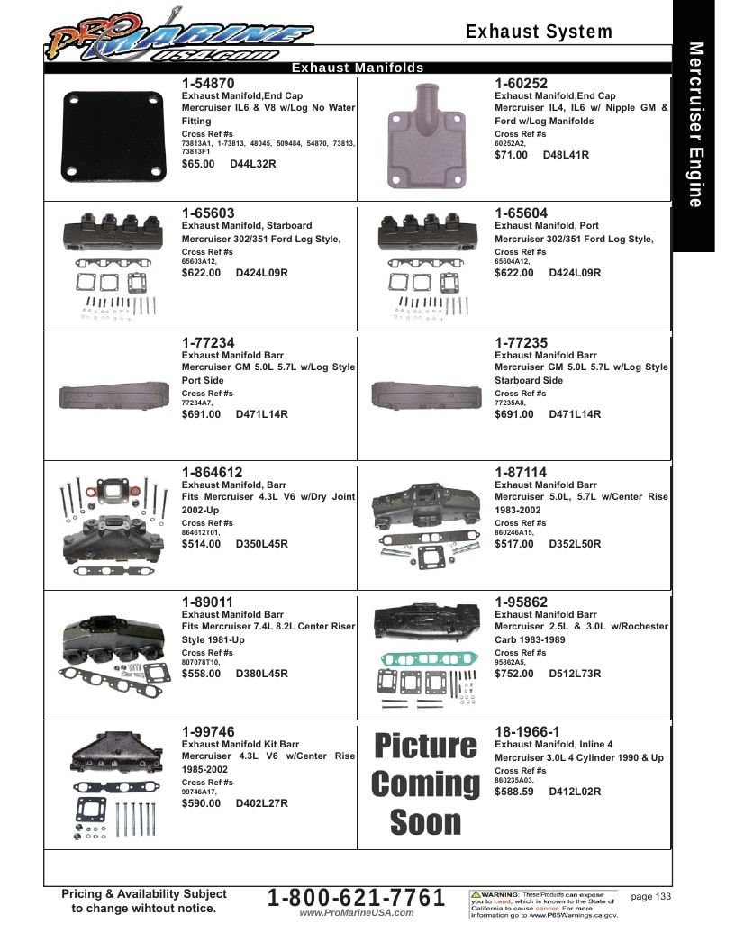 Pro Marine USA Inboard and Sterndrive Parts Catalog Weekly Ad January 1 - December 31, 2026