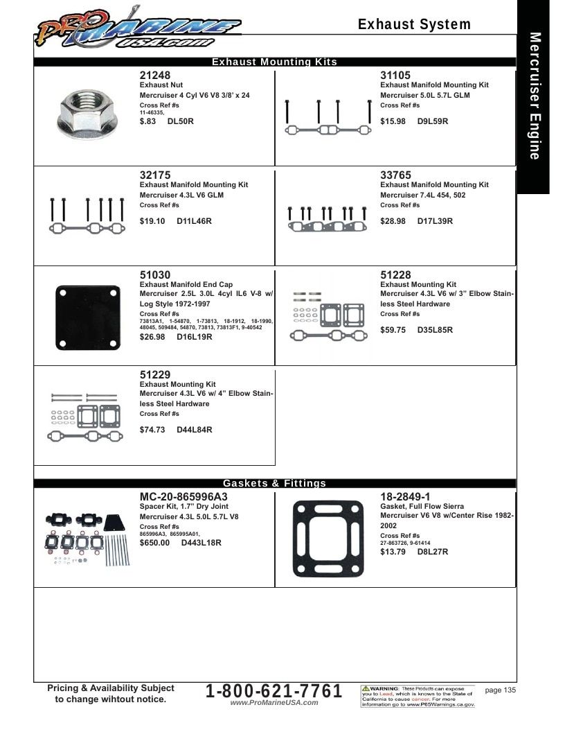 Pro Marine USA Inboard and Sterndrive Parts Catalog Weekly Ad January 1 - December 31, 2026