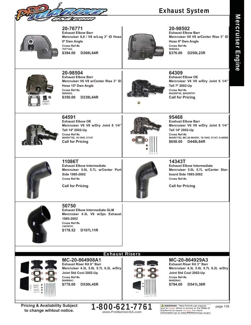 Pro Marine USA Inboard and Sterndrive Parts Catalog Weekly Ad January 1 - December 31, 2026