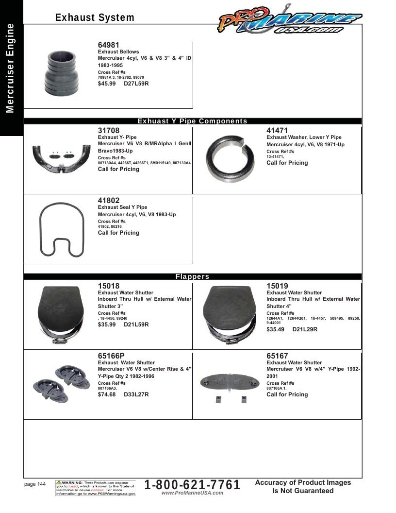 Pro Marine USA Inboard and Sterndrive Parts Catalog Weekly Ad January 1 - December 31, 2026