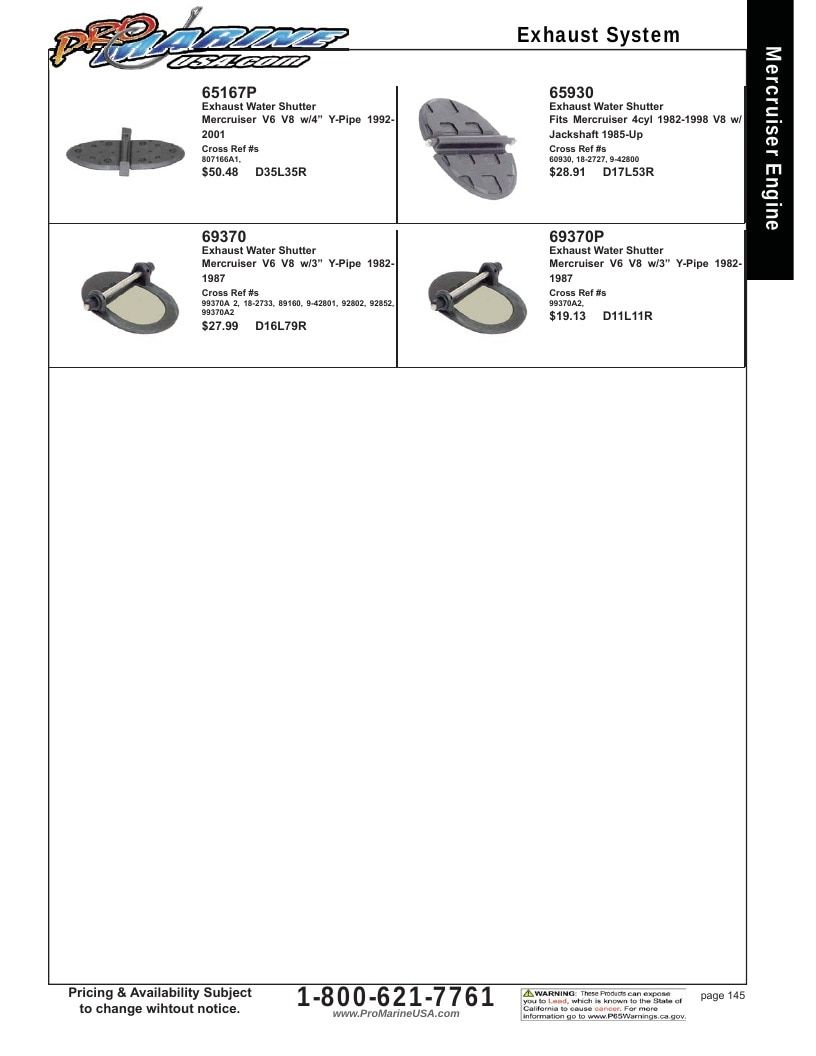 Pro Marine USA Inboard and Sterndrive Parts Catalog Weekly Ad January 1 - December 31, 2026