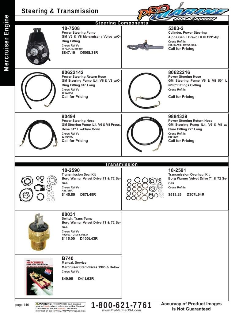 Pro Marine USA Inboard and Sterndrive Parts Catalog Weekly Ad January 1 - December 31, 2026