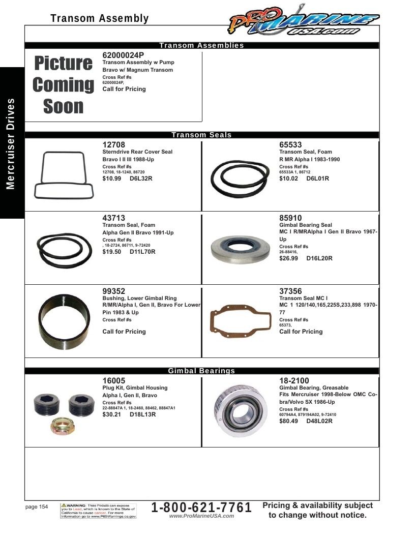 Pro Marine USA Inboard and Sterndrive Parts Catalog Weekly Ad January 1 - December 31, 2026