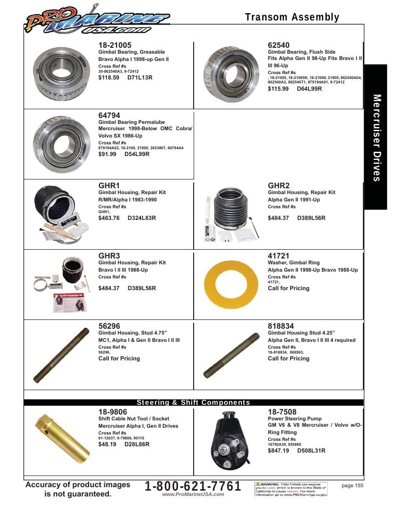 Pro Marine USA Inboard and Sterndrive Parts Catalog Weekly Ad January 1 - December 31, 2026