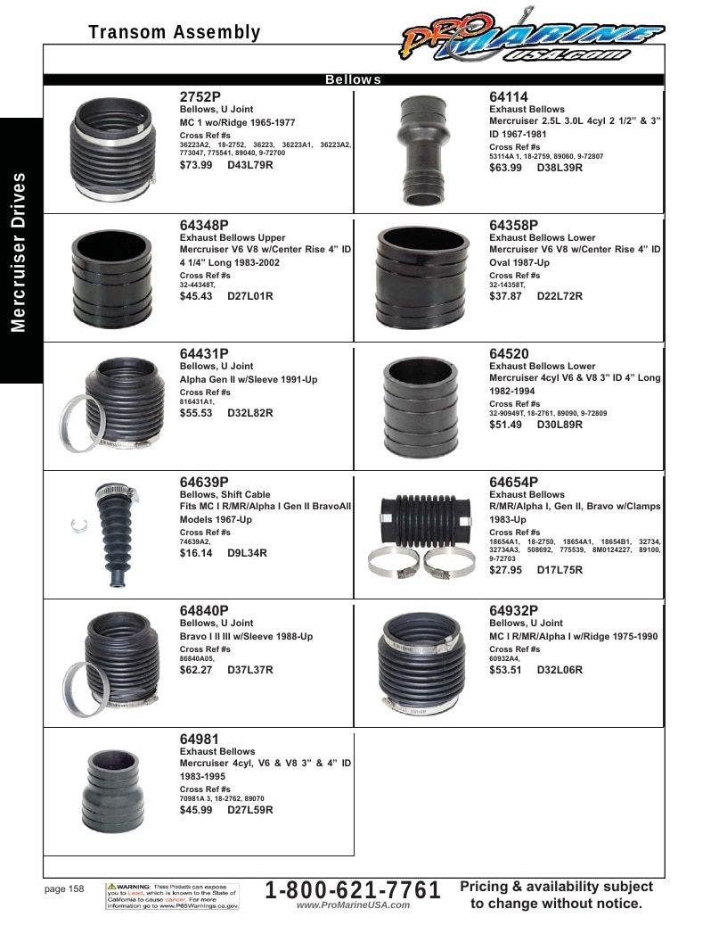 Pro Marine USA Inboard and Sterndrive Parts Catalog Weekly Ad January 1 - December 31, 2026