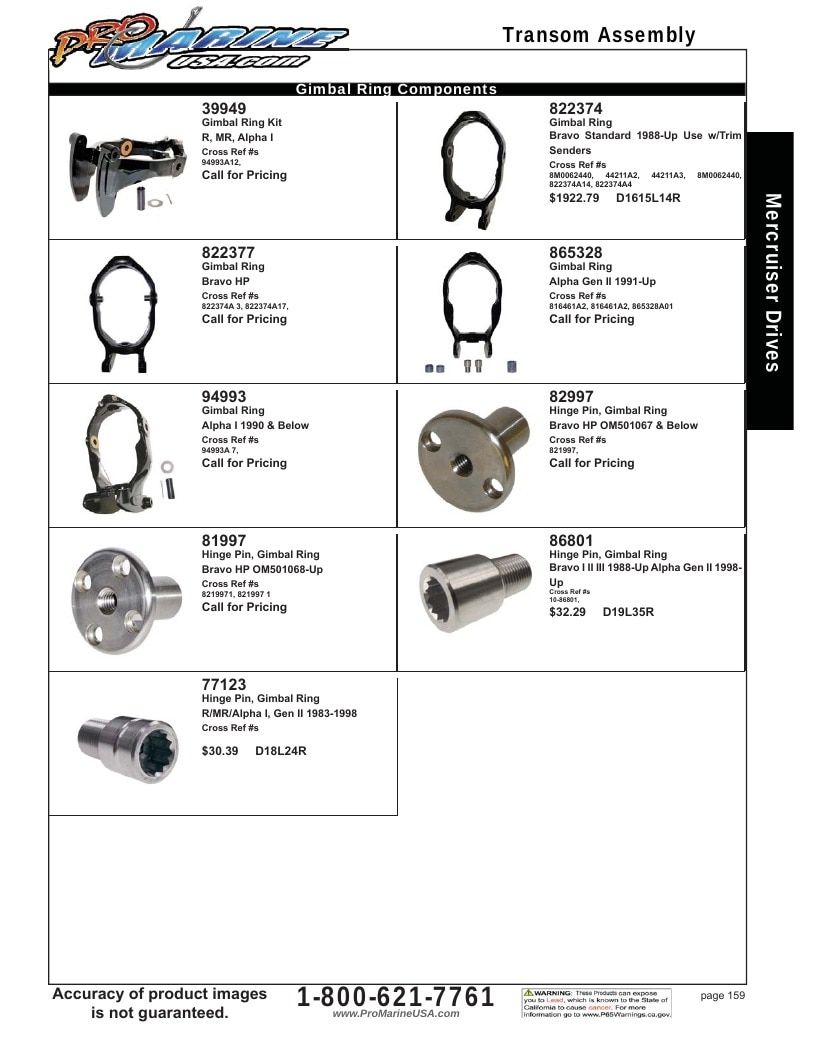 Pro Marine USA Inboard and Sterndrive Parts Catalog Weekly Ad January 1 - December 31, 2026