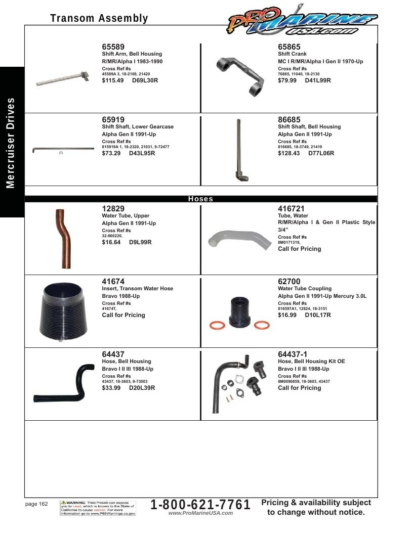 Pro Marine USA Inboard and Sterndrive Parts Catalog Weekly Ad January 1 - December 31, 2026