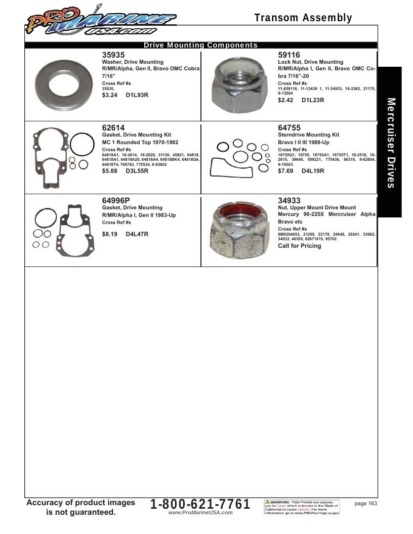 Pro Marine USA Inboard and Sterndrive Parts Catalog Weekly Ad January 1 - December 31, 2026