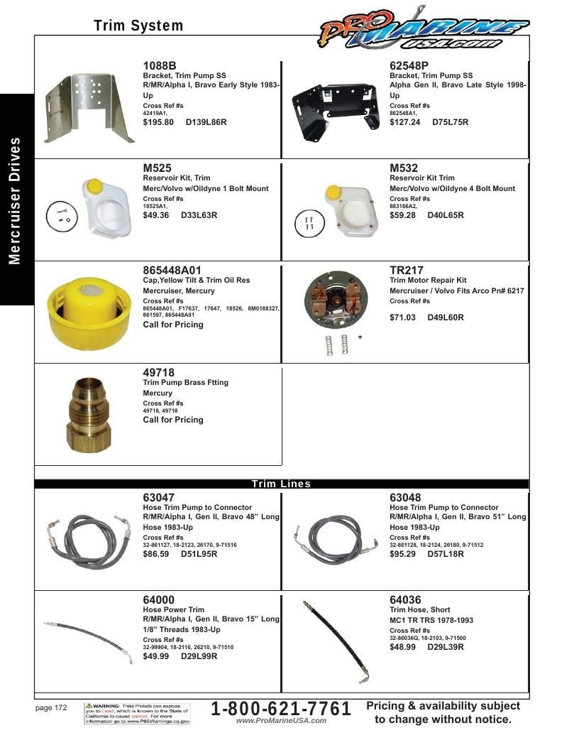 Pro Marine USA Inboard and Sterndrive Parts Catalog Weekly Ad January 1 - December 31, 2026