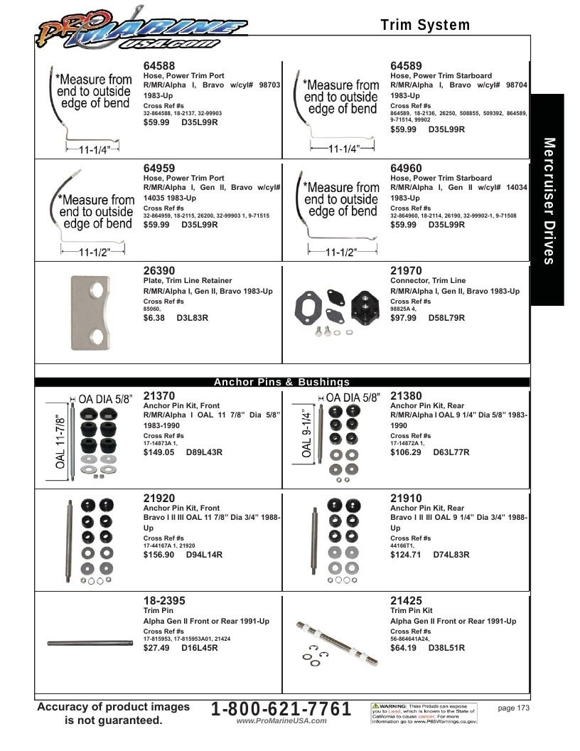 Pro Marine USA Inboard and Sterndrive Parts Catalog Weekly Ad January 1 - December 31, 2026