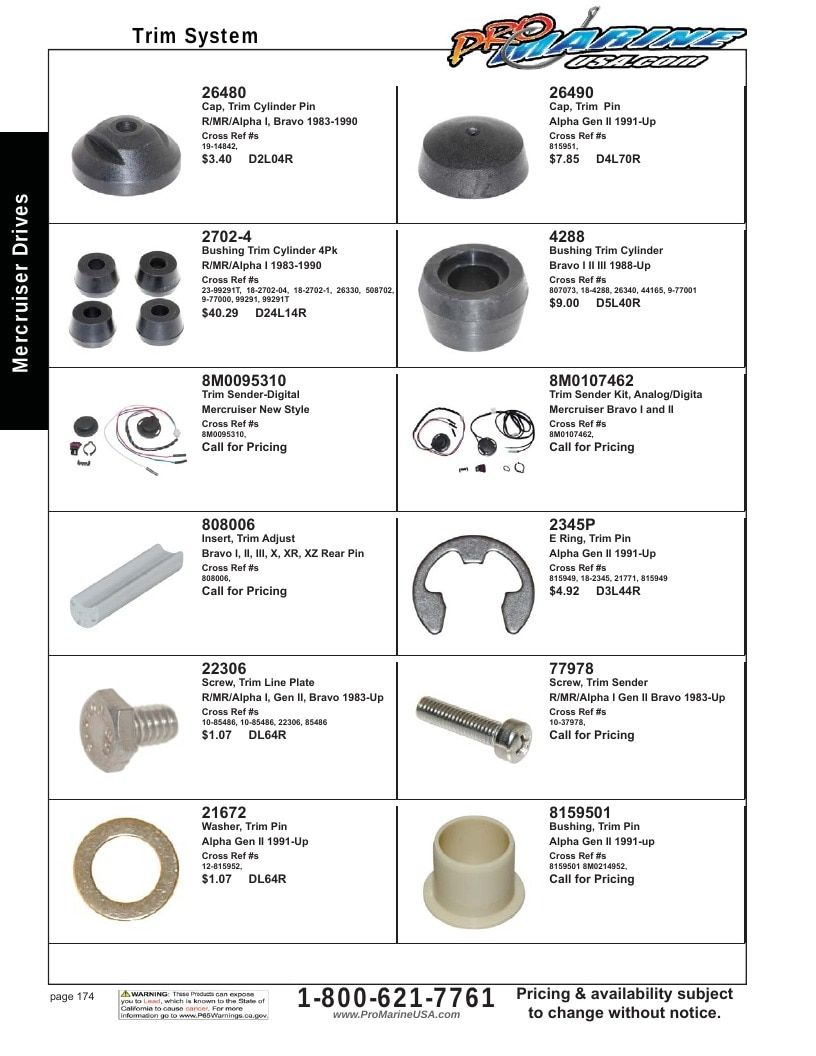 Pro Marine USA Inboard and Sterndrive Parts Catalog Weekly Ad January 1 - December 31, 2026
