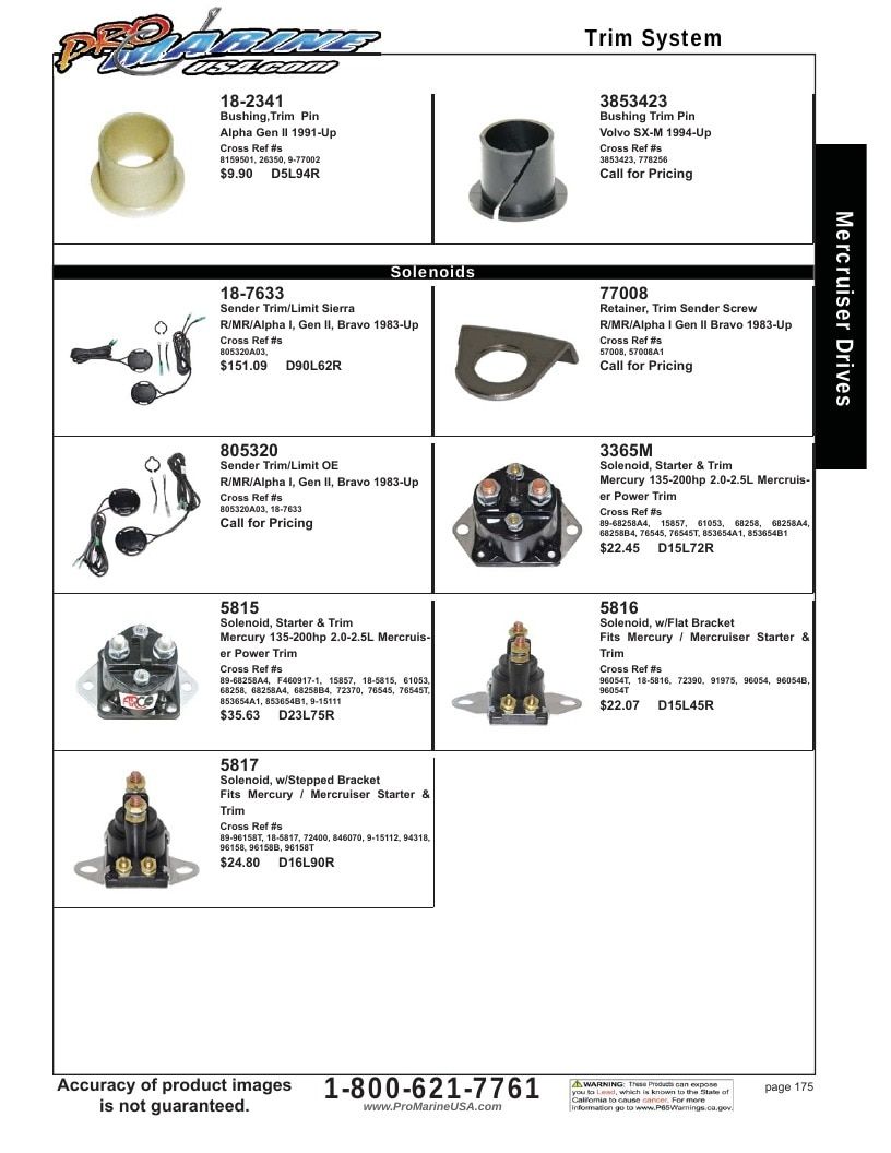 Pro Marine USA Inboard and Sterndrive Parts Catalog Weekly Ad January 1 - December 31, 2026