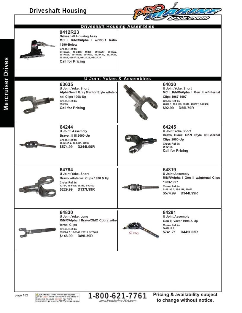 Pro Marine USA Inboard and Sterndrive Parts Catalog Weekly Ad January 1 - December 31, 2026