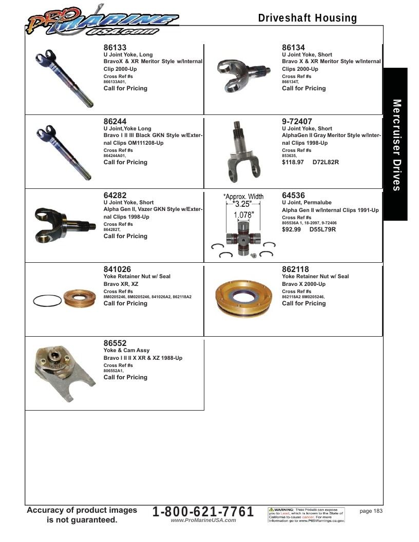 Pro Marine USA Inboard and Sterndrive Parts Catalog Weekly Ad January 1 - December 31, 2026