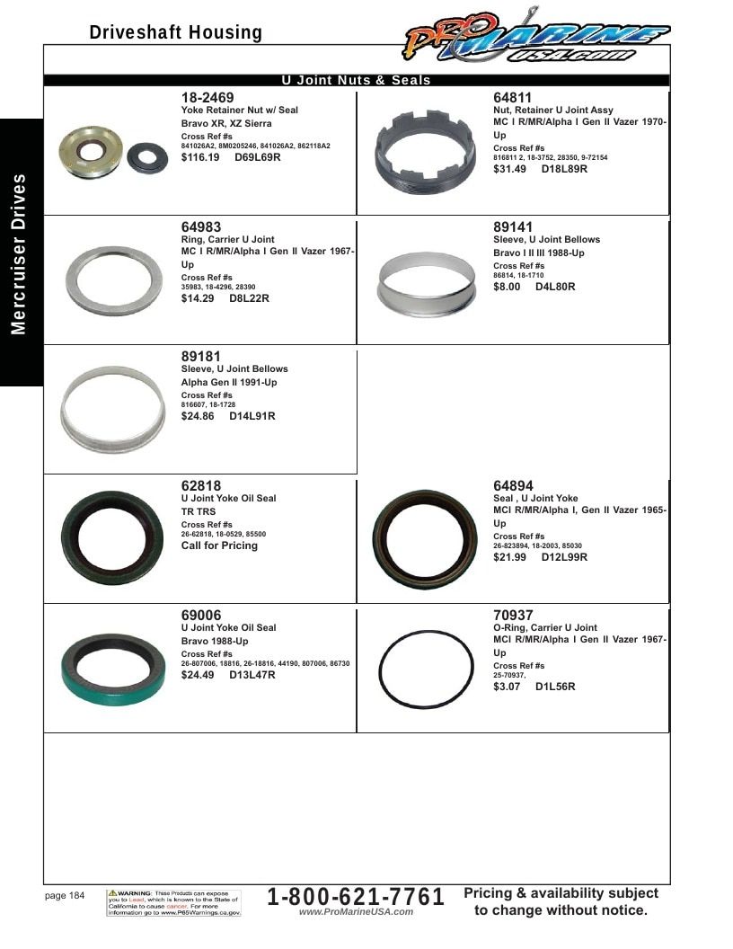 Pro Marine USA Inboard and Sterndrive Parts Catalog Weekly Ad January 1 - December 31, 2026