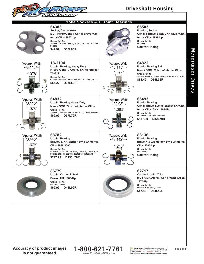 Pro Marine USA Inboard and Sterndrive Parts Catalog Weekly Ad January 1 - December 31, 2026