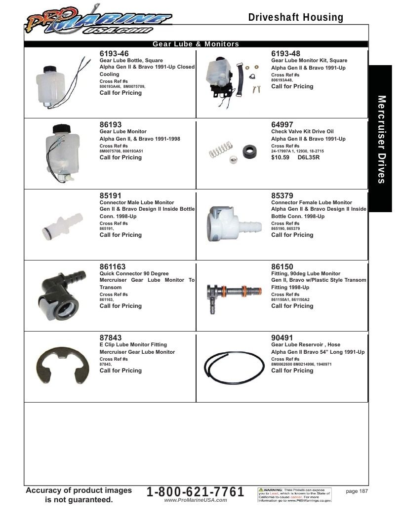 Pro Marine USA Inboard and Sterndrive Parts Catalog Weekly Ad January 1 - December 31, 2026