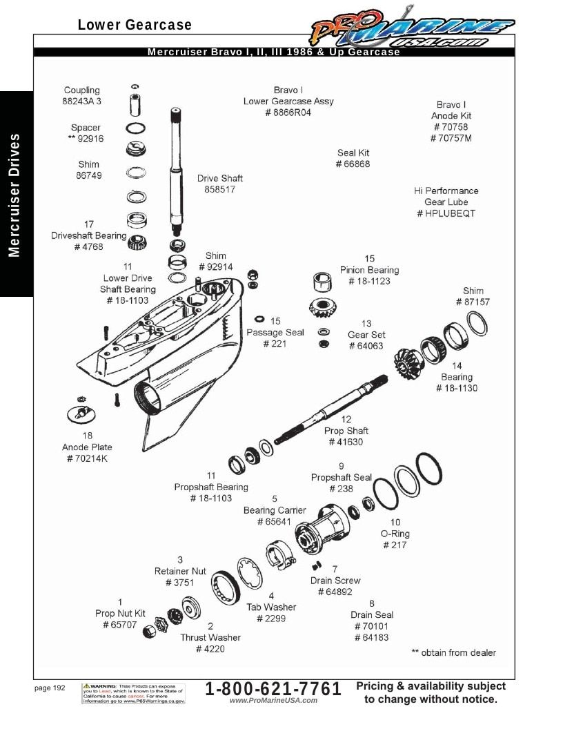 Pro Marine USA Inboard and Sterndrive Parts Catalog Weekly Ad January 1 - December 31, 2026
