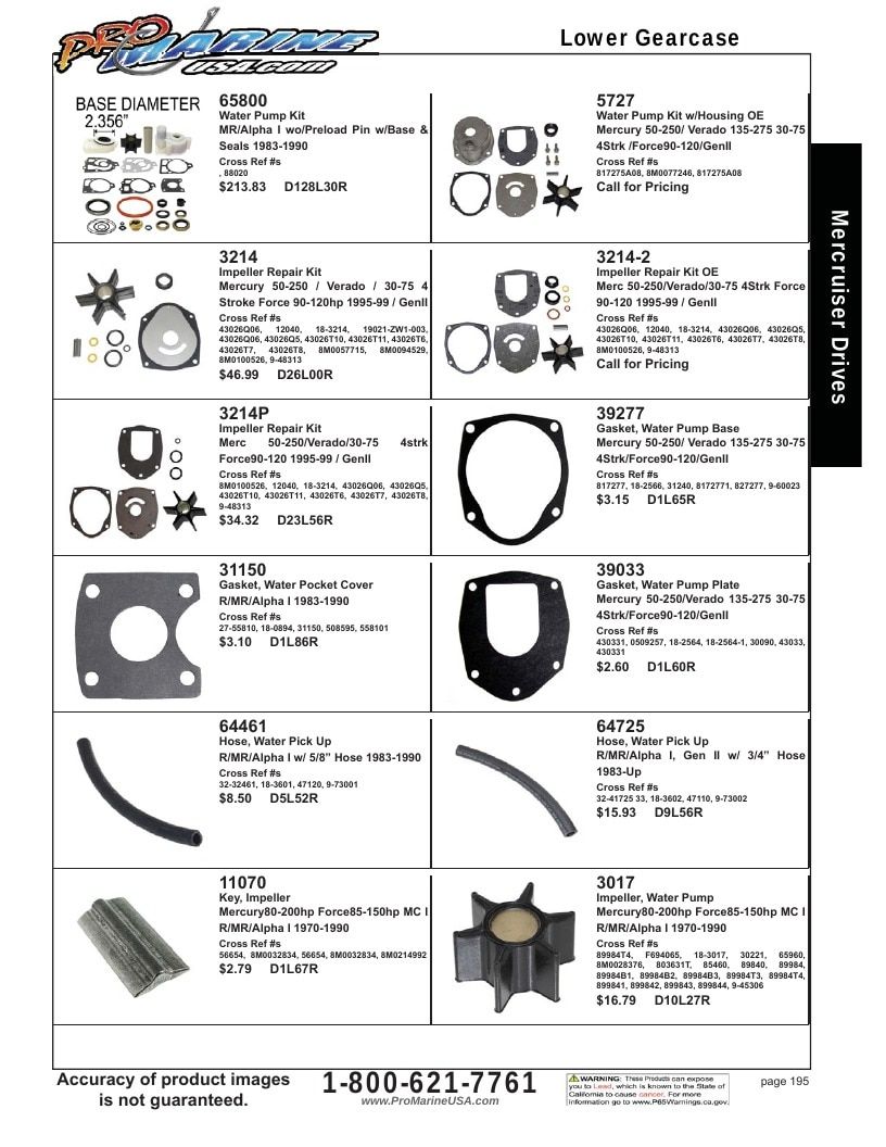 Pro Marine USA Inboard and Sterndrive Parts Catalog Weekly Ad January 1 - December 31, 2026