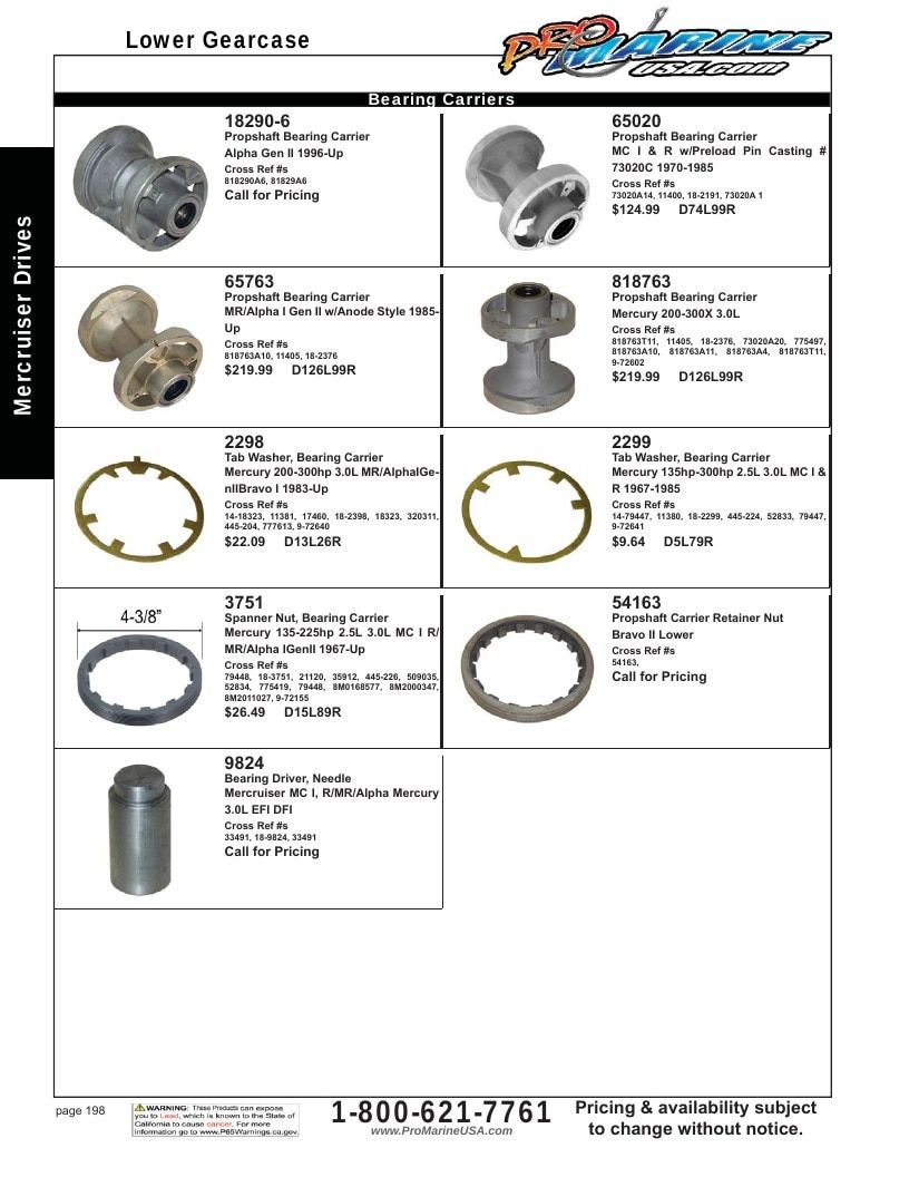 Pro Marine USA Inboard and Sterndrive Parts Catalog Weekly Ad January 1 - December 31, 2026