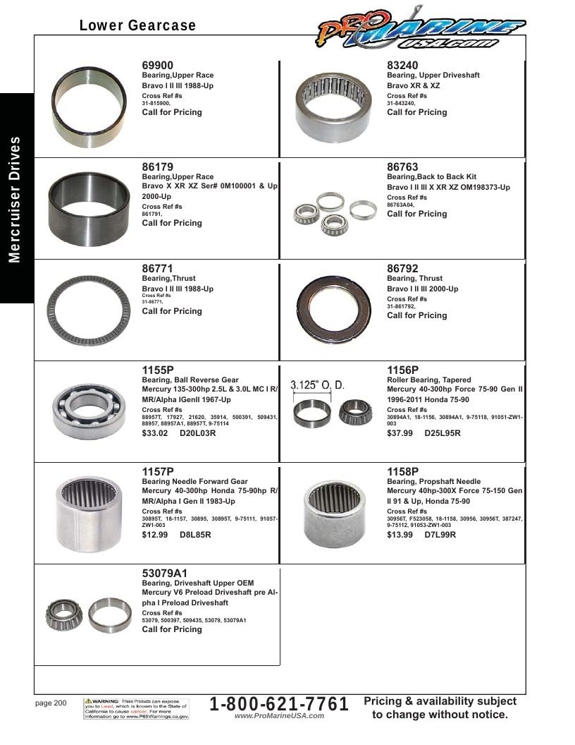 Pro Marine USA Inboard and Sterndrive Parts Catalog Weekly Ad January 1 - December 31, 2026