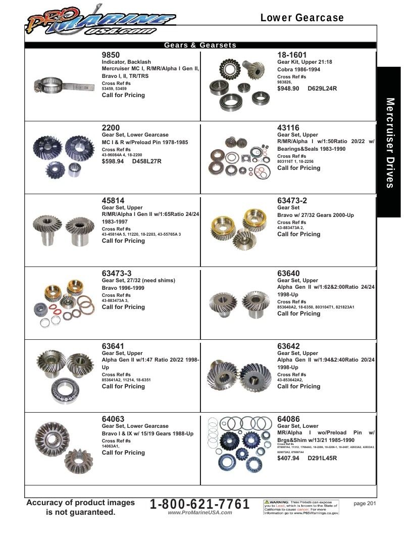 Pro Marine USA Inboard and Sterndrive Parts Catalog Weekly Ad January 1 - December 31, 2026