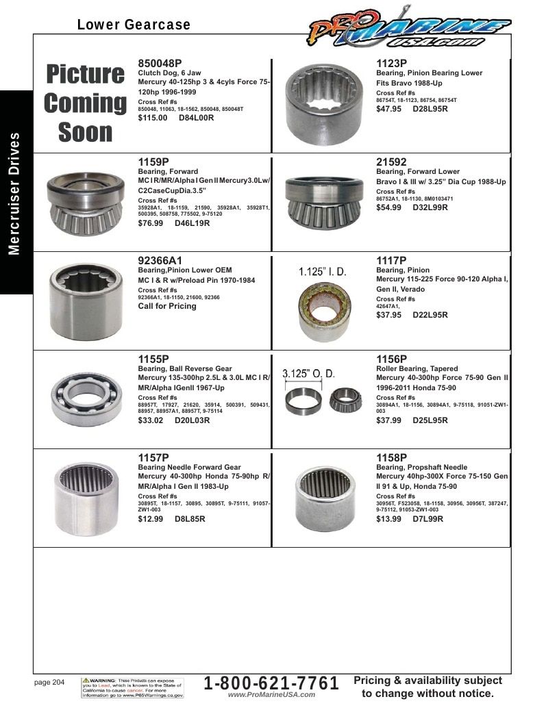 Pro Marine USA Inboard and Sterndrive Parts Catalog Weekly Ad January 1 - December 31, 2026