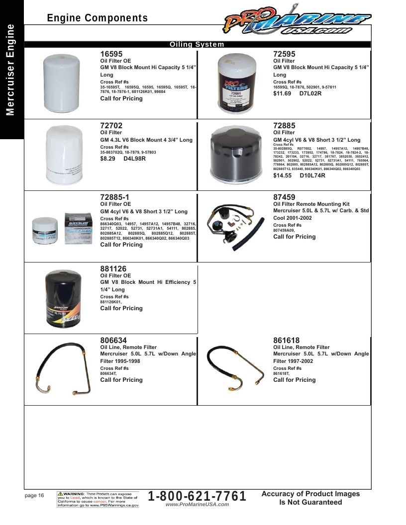 Pro Marine USA Inboard and Sterndrive Parts Catalog Weekly Ad January 1 - December 31, 2026