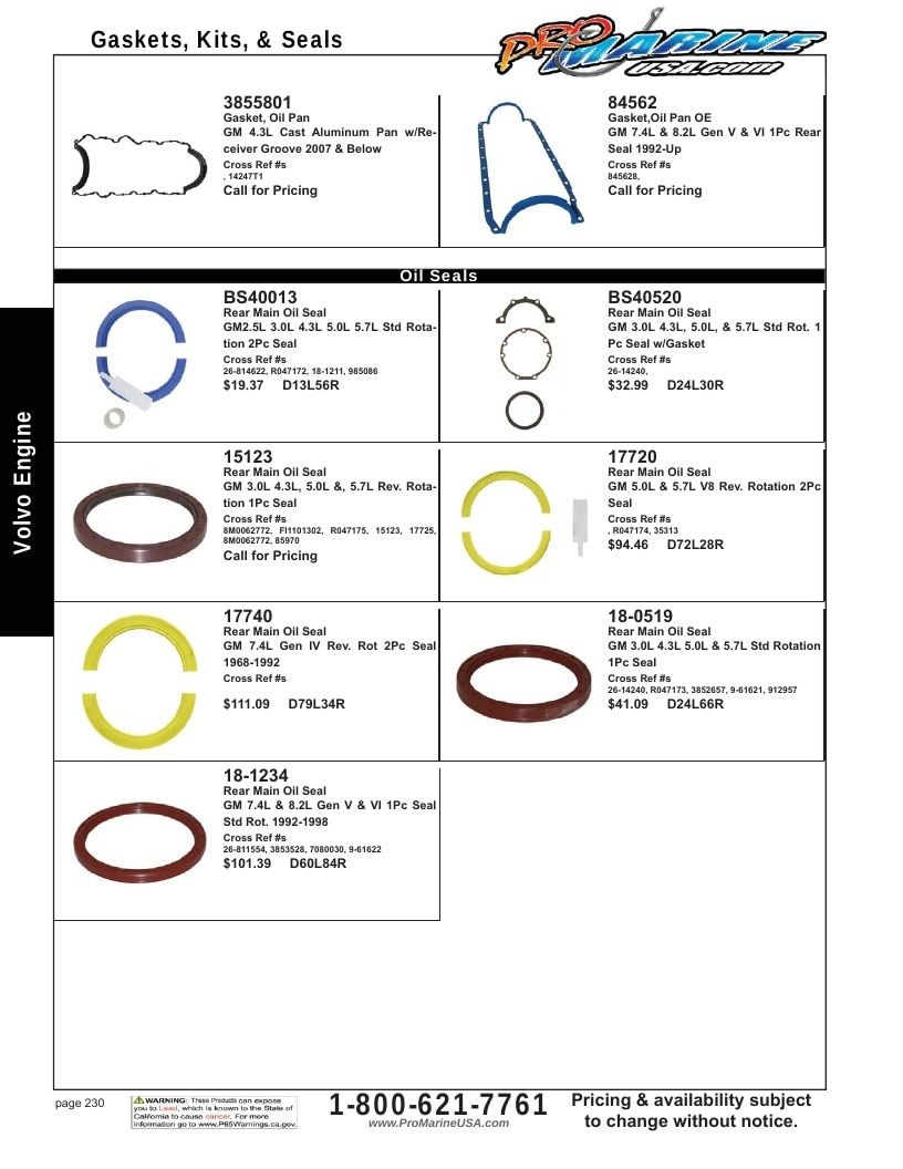Pro Marine USA Inboard and Sterndrive Parts Catalog Weekly Ad January 1 - December 31, 2026