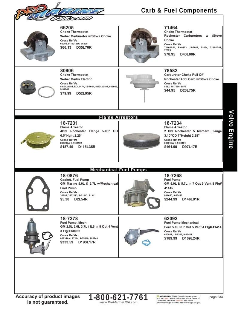 Pro Marine USA Inboard and Sterndrive Parts Catalog Weekly Ad January 1 - December 31, 2026