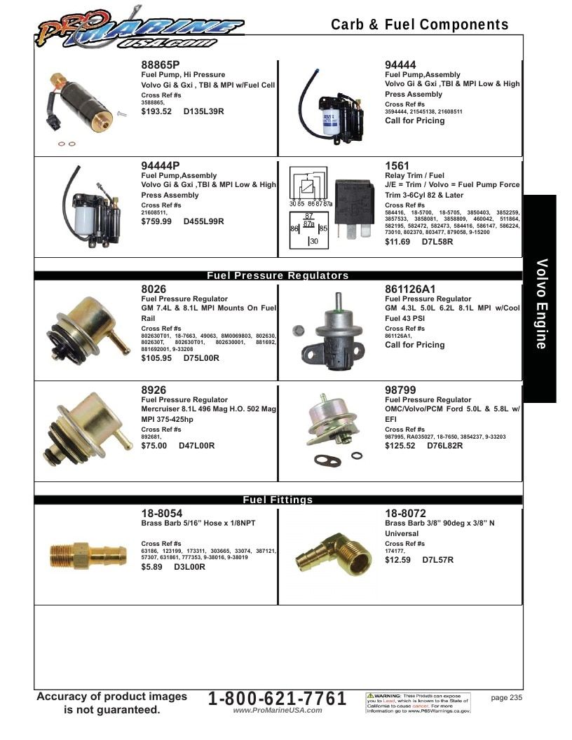 Pro Marine USA Inboard and Sterndrive Parts Catalog Weekly Ad January 1 - December 31, 2026
