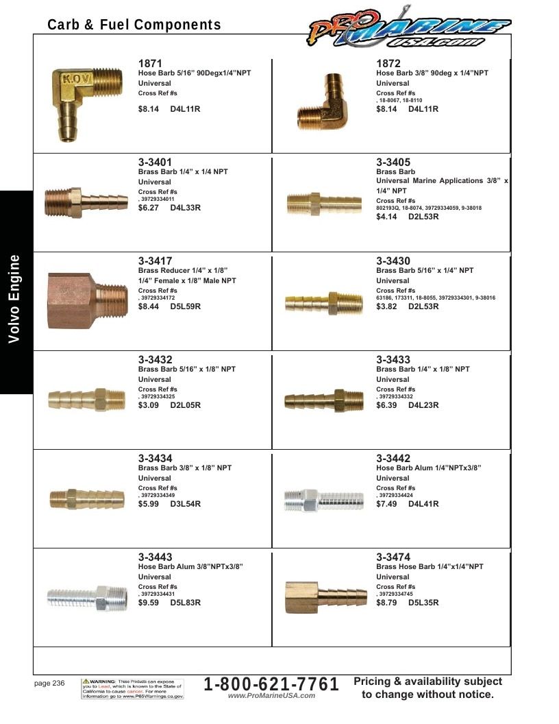 Pro Marine USA Inboard and Sterndrive Parts Catalog Weekly Ad January 1 - December 31, 2026