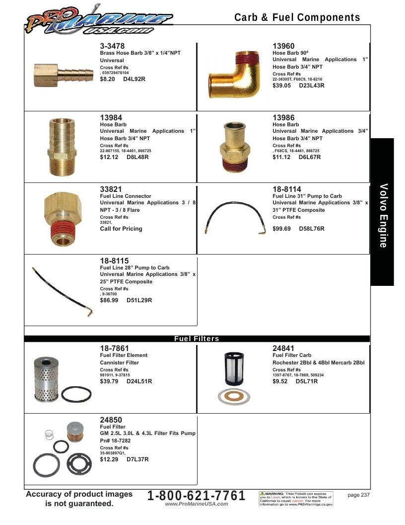 Pro Marine USA Inboard and Sterndrive Parts Catalog Weekly Ad January 1 - December 31, 2026