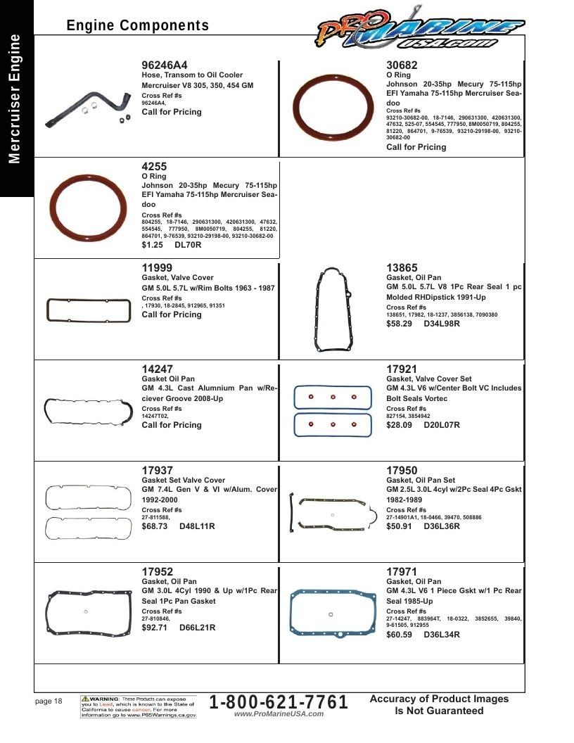 Pro Marine USA Inboard and Sterndrive Parts Catalog Weekly Ad January 1 - December 31, 2026