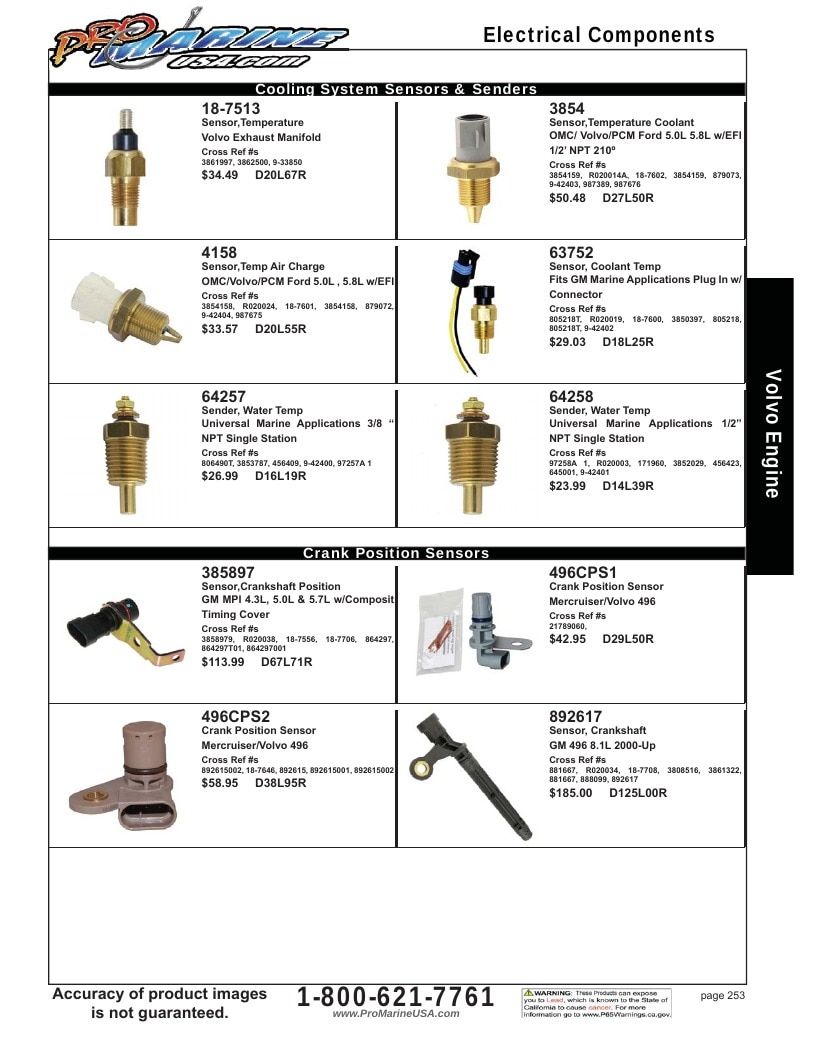 Pro Marine USA Inboard and Sterndrive Parts Catalog Weekly Ad January 1 - December 31, 2026