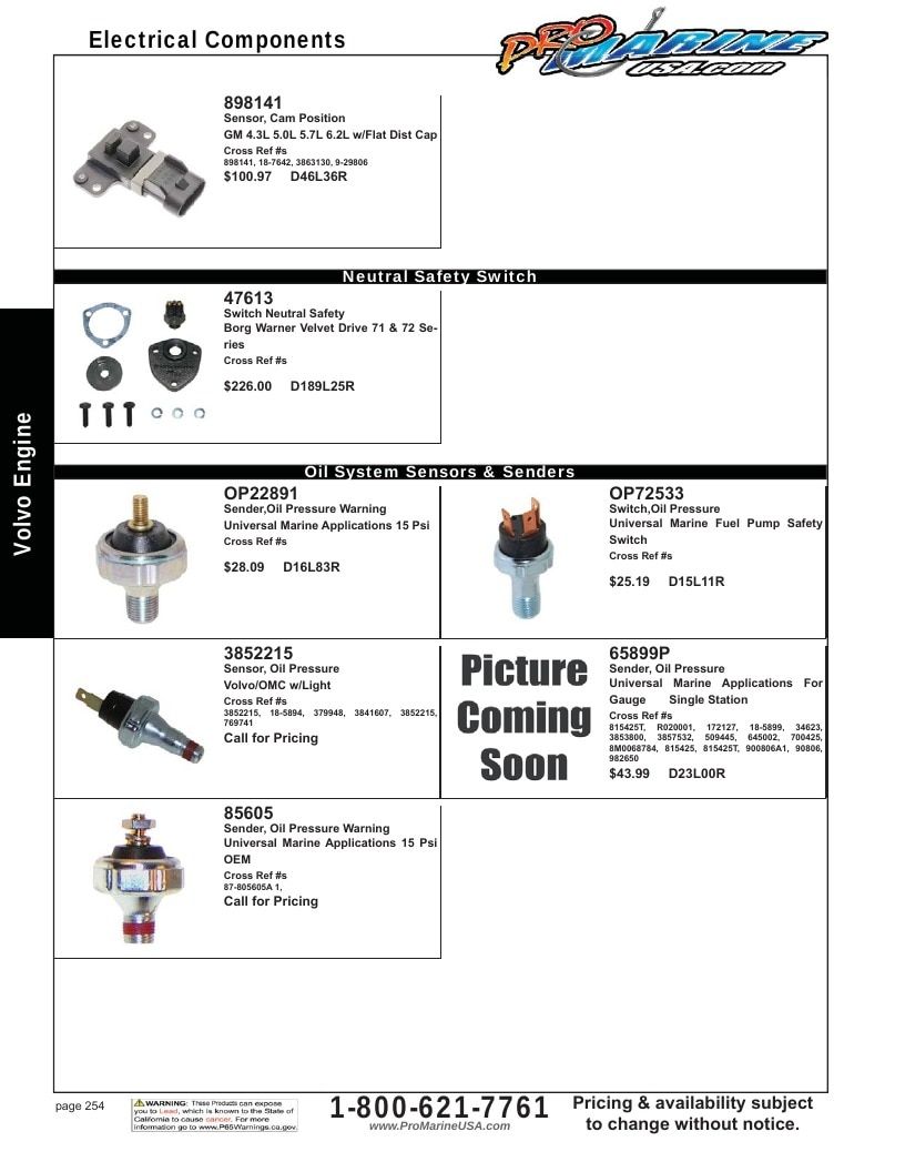 Pro Marine USA Inboard and Sterndrive Parts Catalog Weekly Ad January 1 - December 31, 2026