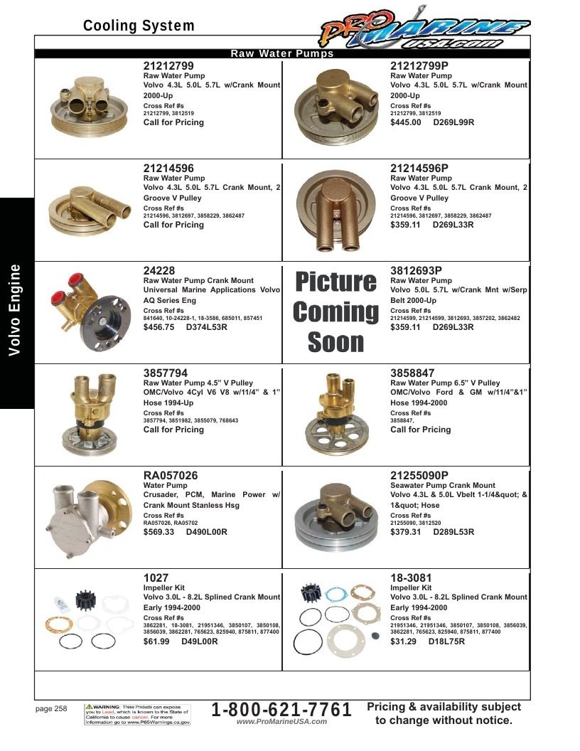 Pro Marine USA Inboard and Sterndrive Parts Catalog Weekly Ad January 1 - December 31, 2026