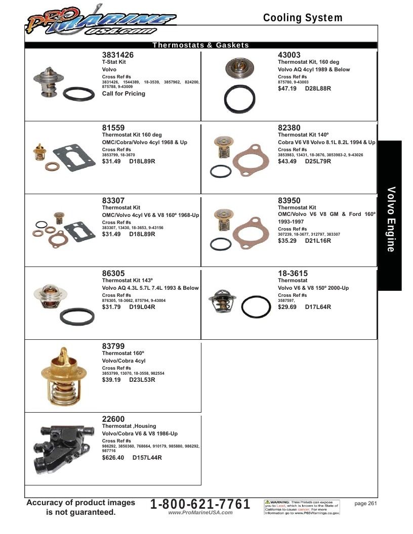 Pro Marine USA Inboard and Sterndrive Parts Catalog Weekly Ad January 1 - December 31, 2026