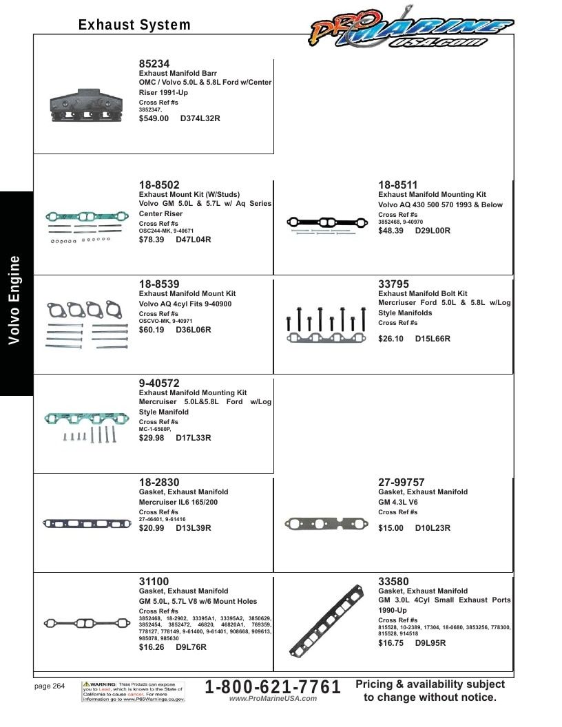 Pro Marine USA Inboard and Sterndrive Parts Catalog Weekly Ad January 1 - December 31, 2026