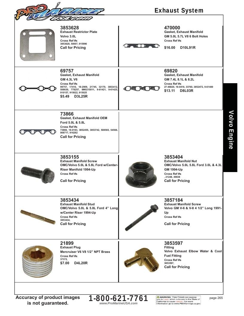 Pro Marine USA Inboard and Sterndrive Parts Catalog Weekly Ad January 1 - December 31, 2026