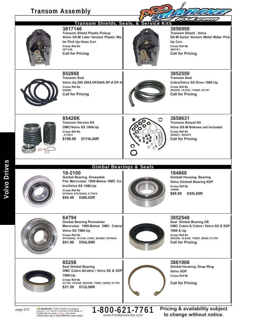 Pro Marine USA Inboard and Sterndrive Parts Catalog Weekly Ad January 1 - December 31, 2026