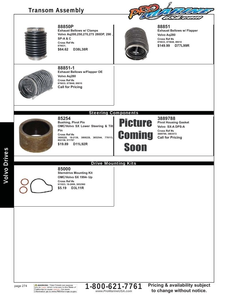 Pro Marine USA Inboard and Sterndrive Parts Catalog Weekly Ad January 1 - December 31, 2026