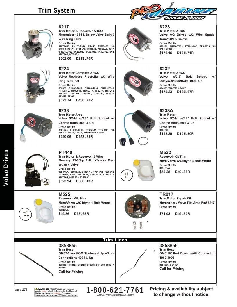 Pro Marine USA Inboard and Sterndrive Parts Catalog Weekly Ad January 1 - December 31, 2026