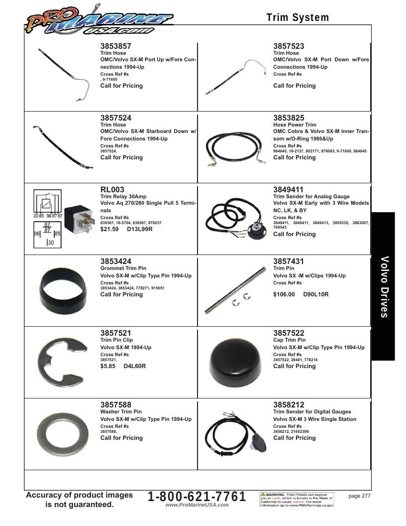 Pro Marine USA Inboard and Sterndrive Parts Catalog Weekly Ad January 1 - December 31, 2026