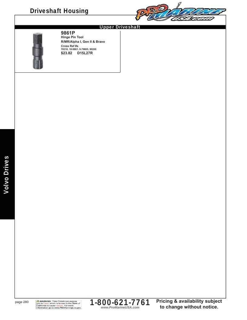Pro Marine USA Inboard and Sterndrive Parts Catalog Weekly Ad January 1 - December 31, 2026